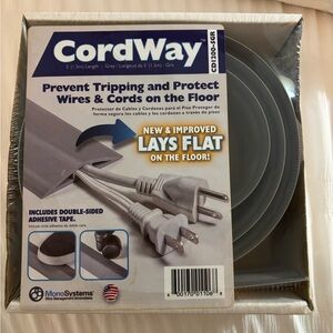 CordWay Gray Cable and Cord Protector -New